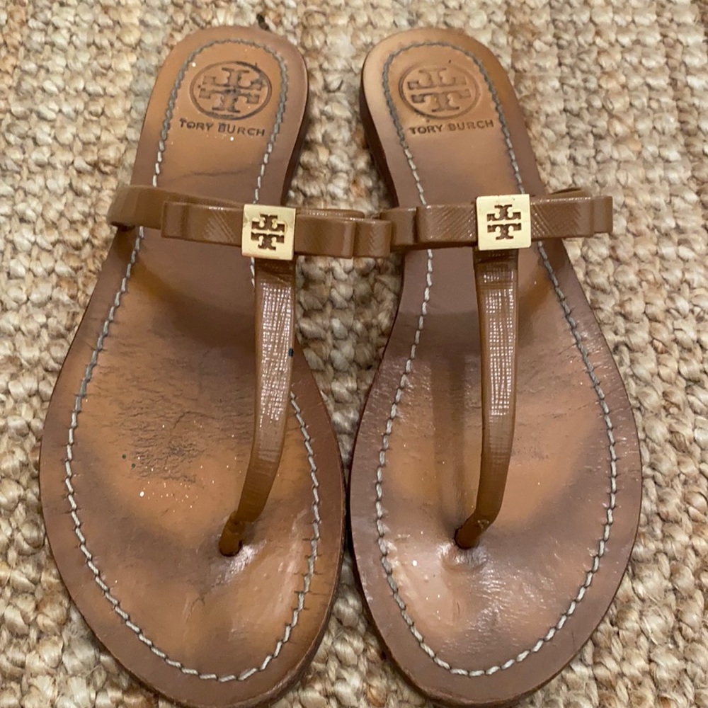 Well worn Tory Burch sandals
